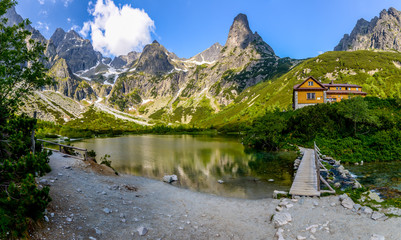 Dolina Kežmarskej Bielej vody, Kezmarska Valley, View on Lomnica