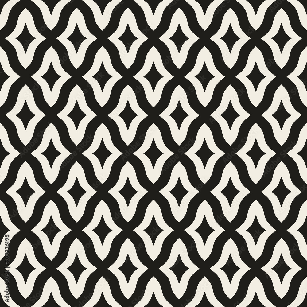 Poster Seamless geometric pattern. Vector abstract background. Modern stylish texture.