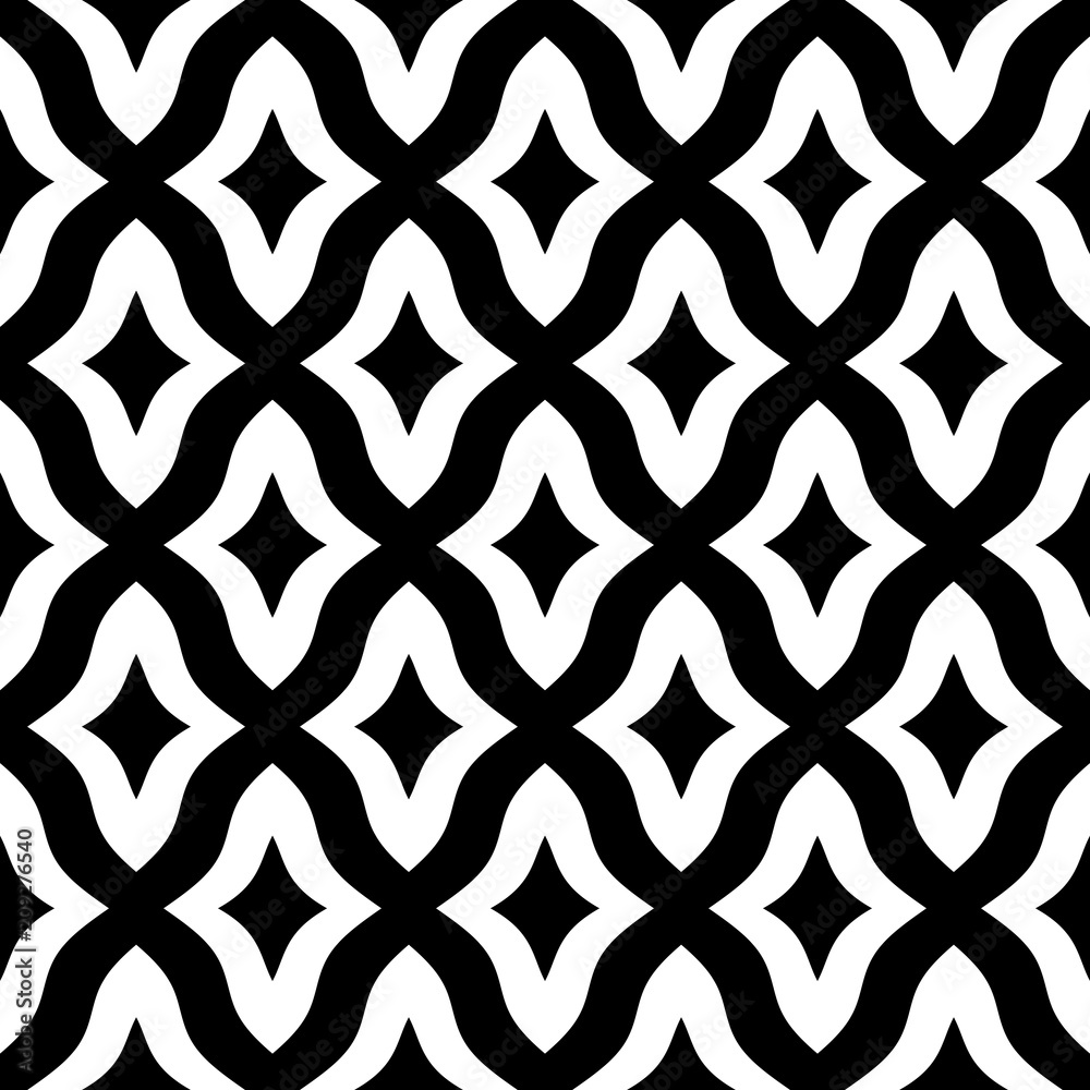 Poster Seamless geometric pattern. Vector abstract background. Modern stylish texture.