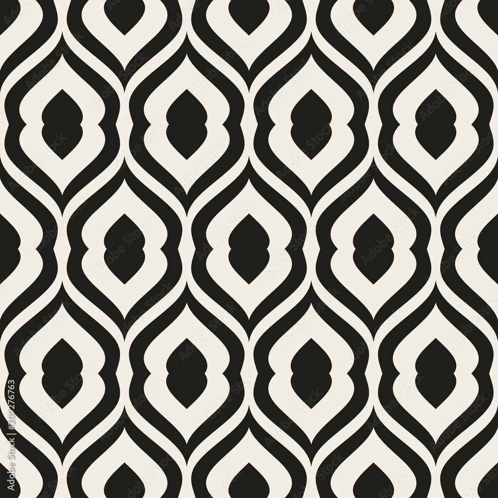 Poster Seamless geometric pattern. Vector abstract background. Modern stylish texture.