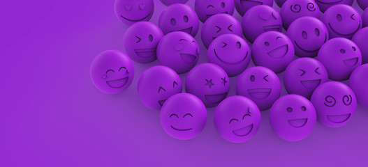 Smileys in Violet