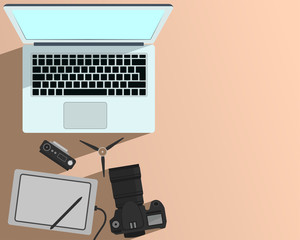 Photography and Photo Editing and Laptop Computer