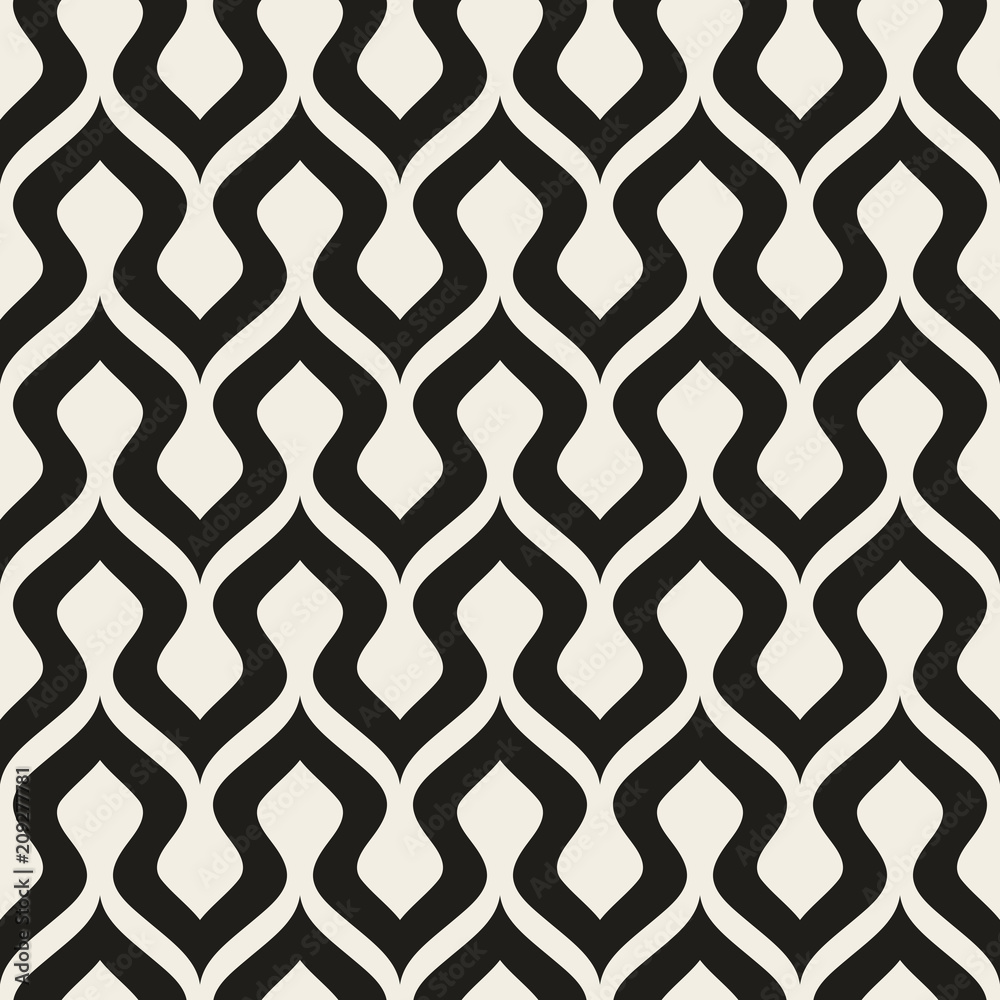 Poster Seamless geometric pattern. Vector abstract background. Modern stylish texture.