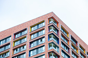 Facade of a modern apartment building