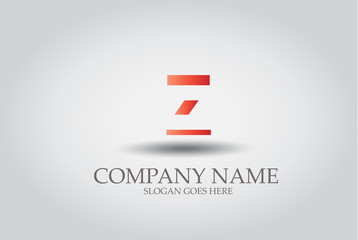 Obraz premium Stripes Letter Z Icon Design Element Template