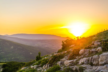 Picturesque sunset