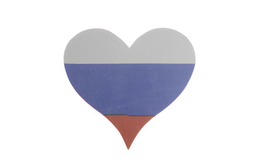 Heart with Flag of the Russian Federation