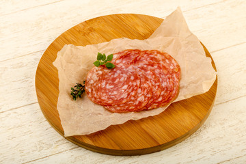 Sliced salami