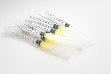 Fine syringes for use in medicine