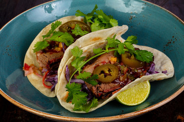 Tacos with meat