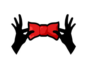 elegant tie illustration