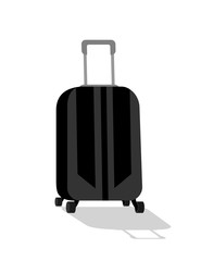 black suitcase illustration