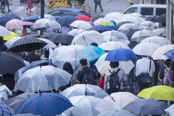 東京・通勤・雨の日・6月