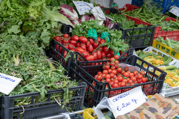 vegetables sold in farmer's market