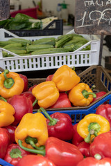 vegetables sold in farmer's market