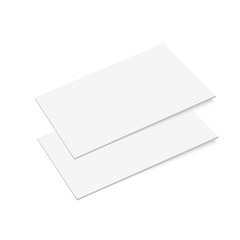 Blank of business card template. Vector illustration