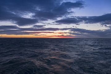 Sunrise at Jason Bay, South Georgia Island, Antarctic