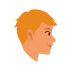 Young man face vector illustration graphic design