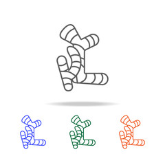 Outline Ginger root icon. Elements of fruits and vegetables in multi colored icons. Premium quality graphic design icon. Simple icon for websites, web design, mobile app