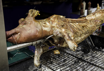 Whole roasted pork
