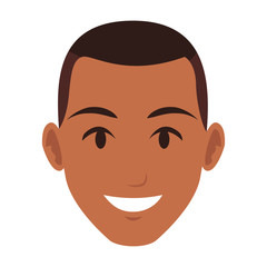 Young man face vector illustration graphic design