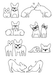 set of cat and dog pairs