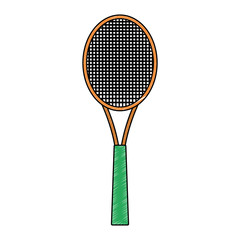 Tennis racket isolated vector illustration graphic design