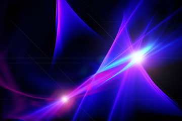Abstract background, blue, pink, purple, glitter, light effect on black background