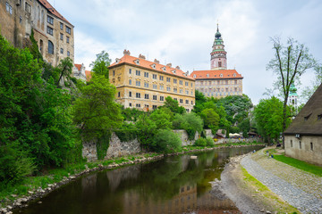 Fototapeta na wymiar Cesky Krumlov Castle in Cesky Krumlov, Czech Republic