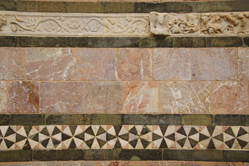 Detail of outer walls of the Duomo Cathedra