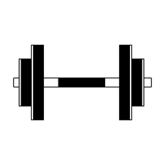 Dumbbell gym weight vector illustration graphic design