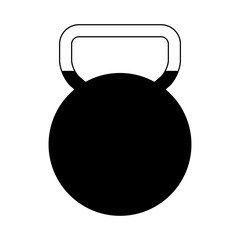 Kettlebell gym isolated vector illustration graphic design