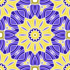 Decorative wallpaper for interior design. Modern geometric ornament. Seamless vector illustration