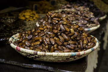 Fresh dates in an old market