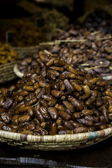 Fresh dates in an old market