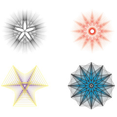 Fototapeta premium Geometry minimalistic artwork poster with simple shape and figure