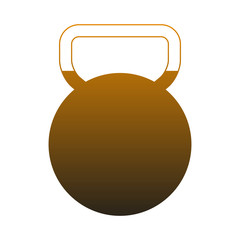 Kettlebell gym isolated vector illustration graphic design
