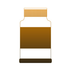 Pills in bottle vector illustration graphic design