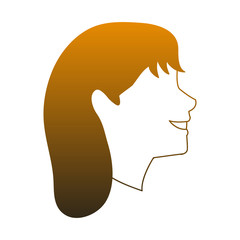 Young woman faceless vector illustration graphic design