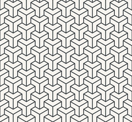 Decoration seamless abstract pattern monochrome or two colors vector