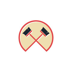 Clean Broom War Simple Symbol