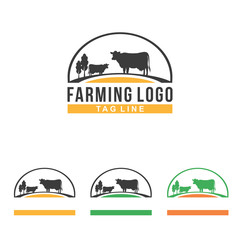 Cow Farm Farm Symbol Illustration