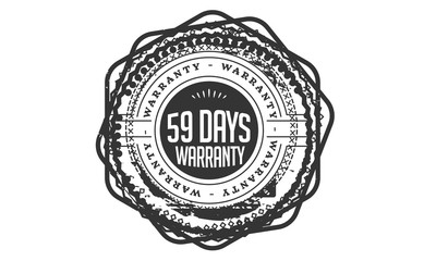 Obraz premium 59 days warranty icon stamp