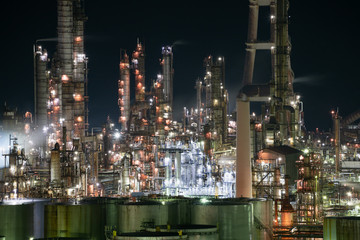 Fototapeta premium 和歌山の工場夜景