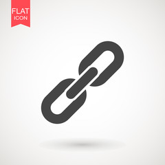 Chain Icon in trendy flat style isolated on grey background. Connection symbol for your web site design, logo, app, UI. Vector illustration, EPS10