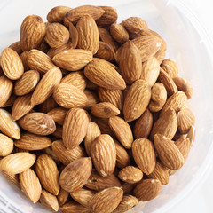 Almond. Almonds on white background