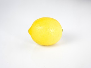 fresh lemon on white background.