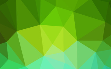 Fototapeta na wymiar Light Green vector abstract mosaic pattern.