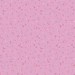 pattern swatch, Variation of polka dots (pink, with fragments around).