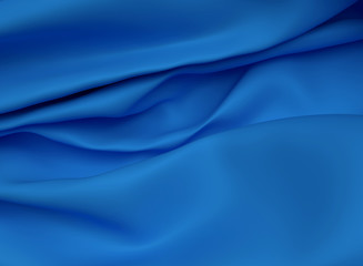 Abstract Texture. Blue Silk